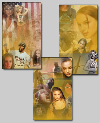 graphic depiction of the collage used to frame the second version of Jeff's Chicken Shack
