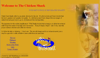 graphic of the first version of Jeff's Chicken Shack
