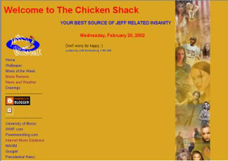 graphic of the second version of Jeff's Chicken Shack